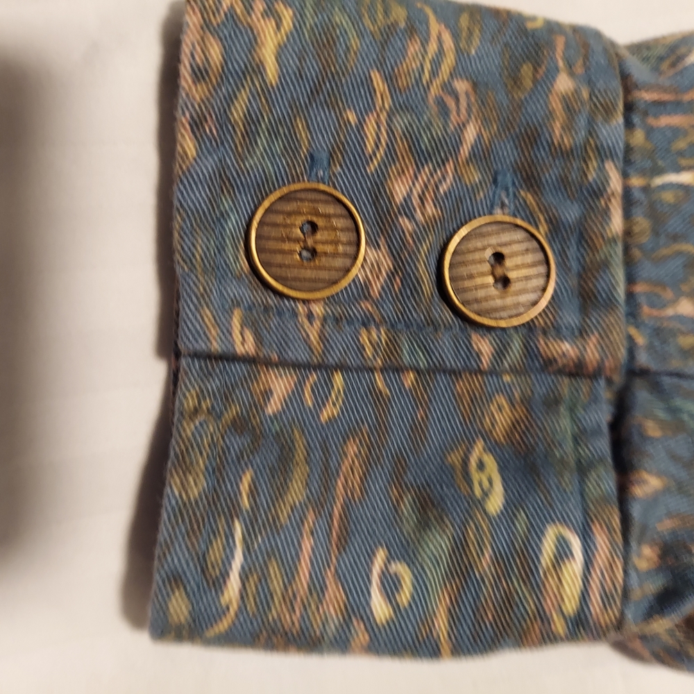 Croft & Barrow Multicolor Patterned Jean Jacket - Picture 8 of 11